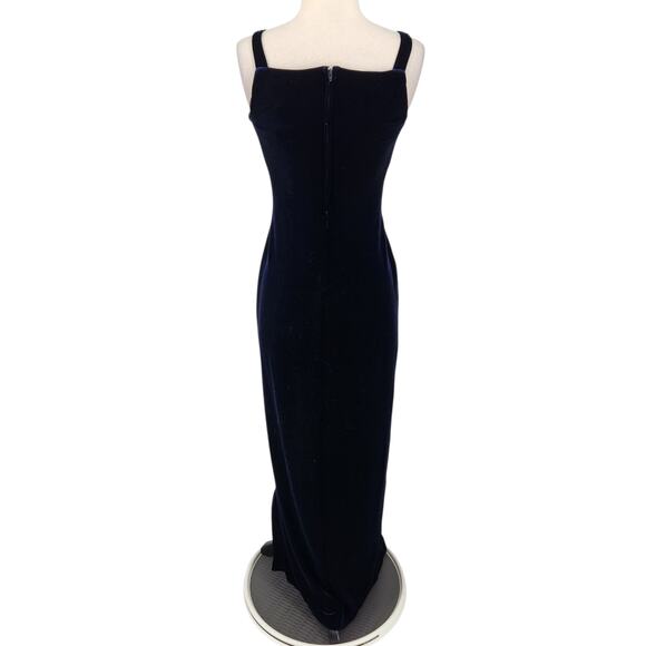 Blondie Nites Women's Velvet Studded Maxi Dress 90s Vintage style Small - Picture 7 of 8